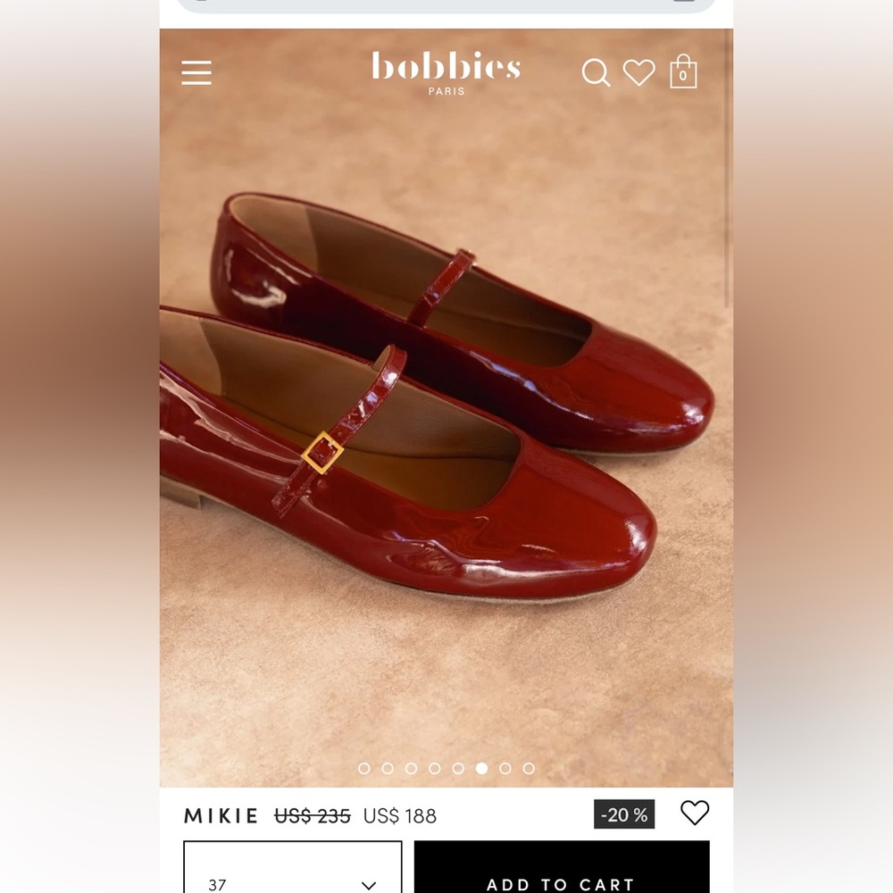 Elegant Burgundy Mary Jane Shoes
